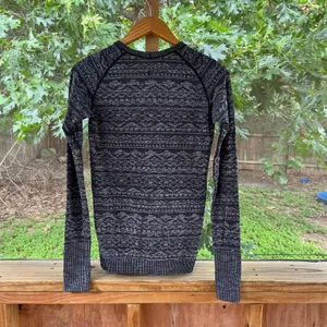 Lululemon Women's Rest Less Pullover Knit Top Heathered Black Size S thumbnail 2