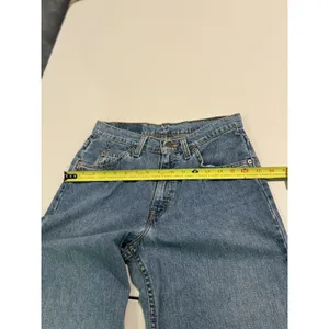 Vintage 90s Levi's 965 Wide Leg Jeans Made in USA Size 5 Long thumbnail 10