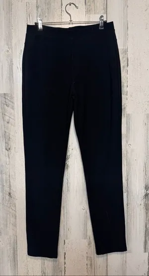 Black Stretch Dress Pants Women’s Plus Size 1XL 2XL Pull On Slim Fit Work Leggin thumbnail 1