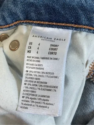 American Eagle Super High-Rise Baggy Wide Leg Jeans Size 4 Short Oversized thumbnail 7