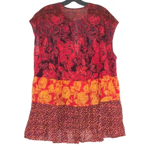 Free People Gotta Have You Tunic Top Tiered Floral S Boho Artsy Oversized Flowy thumbnail 2