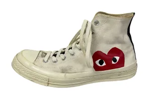 Converse Chuck Taylor x Comme Des Garcons Play White High Top Sneakers Shoes 12 thumbnail 1