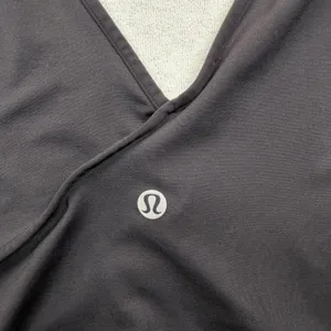 Lululemon Twist Me Up Crop Tank Top Women’s Small Gray Wrap Back Yoga Workout thumbnail 3