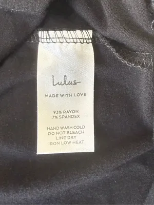 Lulu's Black Long Sleeve Crewneck Sheath Dress Size Medium thumbnail 7
