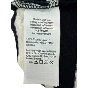 J.Crew XS Black White Striped Sleeveless Cotton A-Line Midi Dress Minimalist thumbnail 4