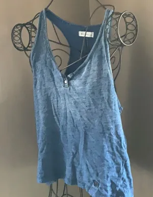 Abercrombie & Fitch Blue Sleeveless Racerback Top Sz. S thumbnail 1