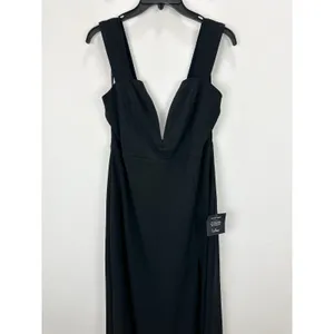 Lulus Daring Elegance Black Sleeveless Mermaid Maxi Dress Formal Evening XL NWT thumbnail 6
