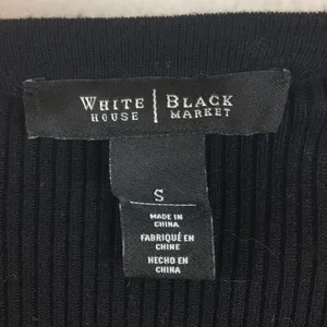 Black Snap Ribbed Long Sleeve Cardigan Sweater by White House Black Market S thumbnail 8