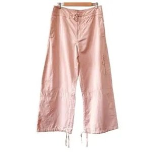 ANTHROPOLOGIE Pilcro Satin Cargo Parachute Pants Pink Combo Size 31 NEW thumbnail 3