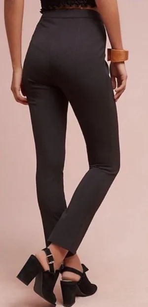 Anthropologie Black Ankle Slit Pants thumbnail 3