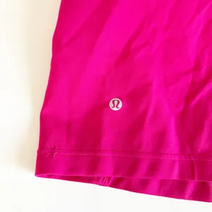 Lululemon Womens Passionate Pink Glow Up Embroidered Company Logo Tank Size 8 thumbnail 5