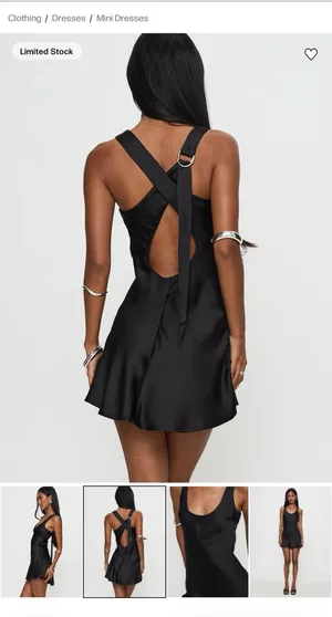 Sama Mini Dress Black Princess Polly  thumbnail 3