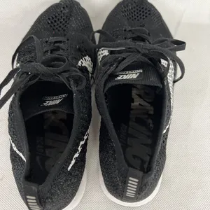 Nike Flyknit Racer 'Black White" Knit mesh low sneaker shoe 526628 020 SZ 5.5 thumbnail 6