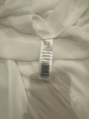 ASOS Sadie Pleated Plunge Wrap Wedding Dress Size 8 thumbnail 16