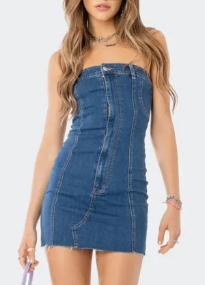 Edikted Denim Dress thumbnail 2