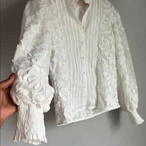 Waimari Magnolia Floral Button-Up Blouse Small thumbnail 6