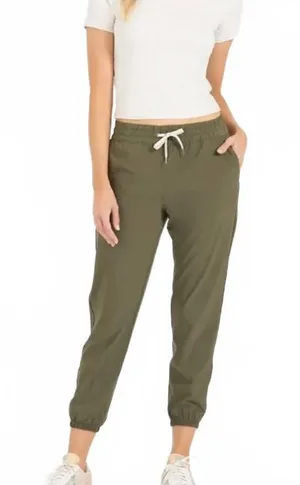 Vuori Weekend Jogger Pants Green 7/8 Women's Size Small thumbnail 1