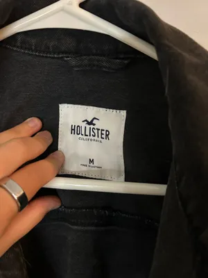 Black Cropped Hollister Jean Jacket thumbnail 3