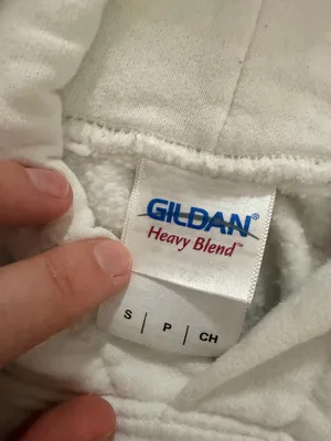 Gildan White Cropped Hoodie thumbnail 2