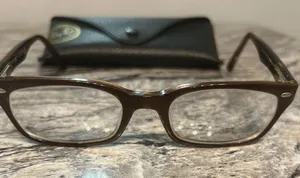 Ray-Ban Brown and Black Rectangular Glasses thumbnail 1