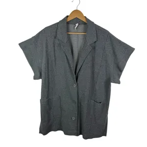 Daily Practice Anthropologie Heather Elbert Blazer Large Gray Streetwear Neutral thumbnail 2