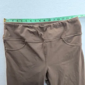 Halara Brown High Waisted Flare Pants Petite XL Bell Bottom Yoga‎ Trousers thumbnail 5