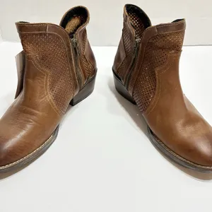 Sterling River Boots Womens 10 Brown Leather Perforated Western NWT thumbnail 8