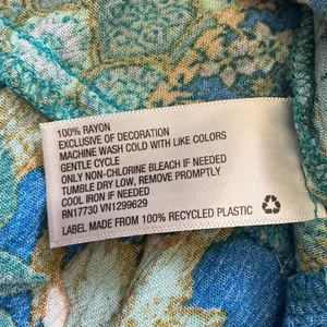 Knox Rose Blue Green Floral Patchwork Maxi Dress Sleeveless Tassel Waist Medium thumbnail 7