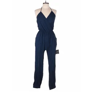 Lulus Learning to Fly Navy Halter Jumpsuit Large Coastal Casual thumbnail 2