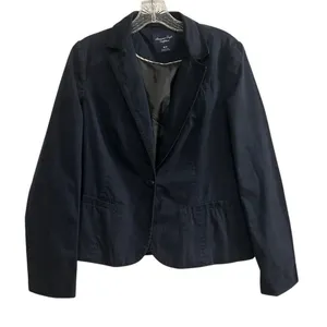 American Eagle Women's‎ Navy Blue Blazer Jacket Size M Button-Front thumbnail 1