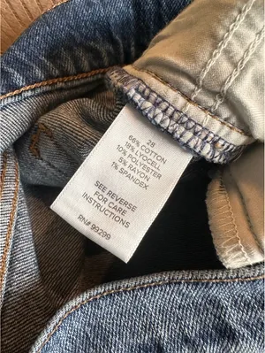 Evereve Ever Vintage Barrel Jeans Bowed Leg High Rise Dark Blue Women’s size 28 thumbnail 8