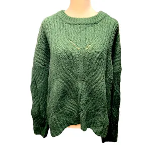 Madewell Charley Crewneck Sweater Forest Green Size M thumbnail 8