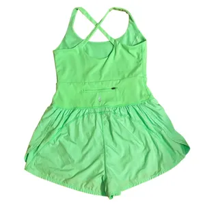 FP Movement Size M Righteous Runsie Neon Lime Free People Athletic thumbnail 4