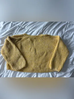 Sadie & Sage Yellow Chunky Knit Button Cardigan Sweater | Small | Cottagecore thumbnail 5