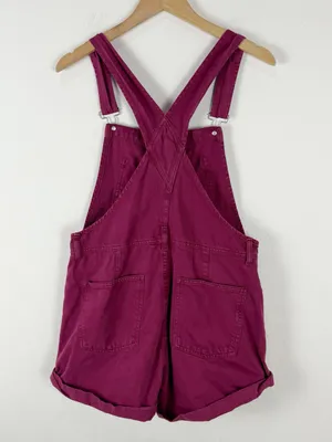 Free People We The Free Ziggy Shortalls in red berry thumbnail 4