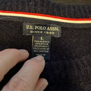 U.S. Polo Assn. Polo sweater in GUC. Blue. Classic. Large thumbnail 3