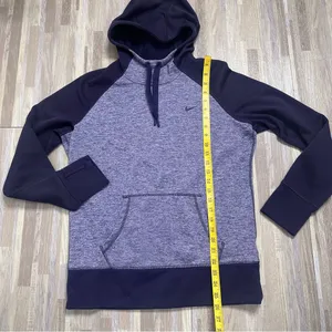 Nike Women's Deep Purple Therma-Fit Hoodie with Front Pouch Size Large thumbnail 7