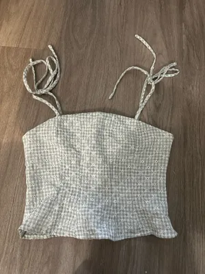 Shein plaid spring top Gray Size XS thumbnail 4