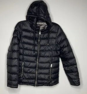 Andrew‎ Marc black puffer coat size medium thumbnail 1