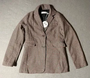 Petal + Pup Brandy Blazer XS Brown Houndstooth Jacket NWT Workwear thumbnail 1