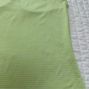 Athleta High Neck Shadow Stripe Chi Tank Neon Green Racetrack Size Small thumbnail 8