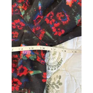 Rachel Comey‎ for Target Black Red Floral Rayon Blend Dress Size 2 thumbnail 5