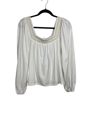 NWT Boden Square Neck Top Size US 4 White thumbnail 3