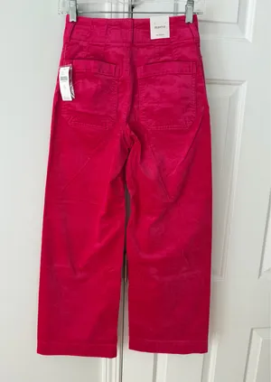 Anthropologie Maeve The Colette Corduroy Crop Wide-Leg Pants, Size 24 thumbnail 10