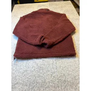 Alpine Design‎ Women S Sherpa Fleece Pullover Sweatshirt Dark Auburn NWT thumbnail 6