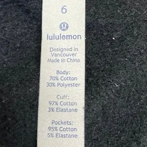 Lululemon Gray Fleece Long Sleeve Zip Up Hooded Hoodie Sweatshirt Jacket Size 6 thumbnail 4