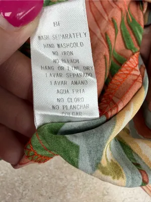THE SANG Terracotta Tropical Floral Cutout Plunge Maxi Dress thumbnail 4
