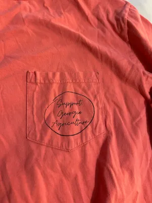 indigo Georgia State Graphic Tee Agriculture Farm Shirt thumbnail 3