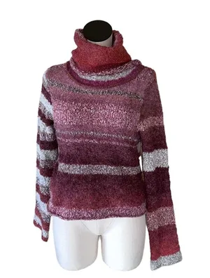 NWT Free People My Girl Turtleneck Sweater In Sunburst Combo Wool Blend thumbnail 10