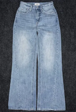 PISTOLA Ruby High Rise Palazzo Wide Leg Jeans Othello Light Wash Size 24 Seamed thumbnail 1